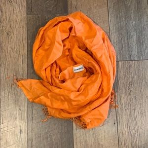 Chico’s orange scarf